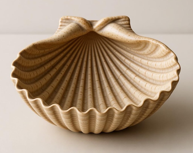 Seashell Decorative Bowl 3D Model - STL File for 3D Printers
