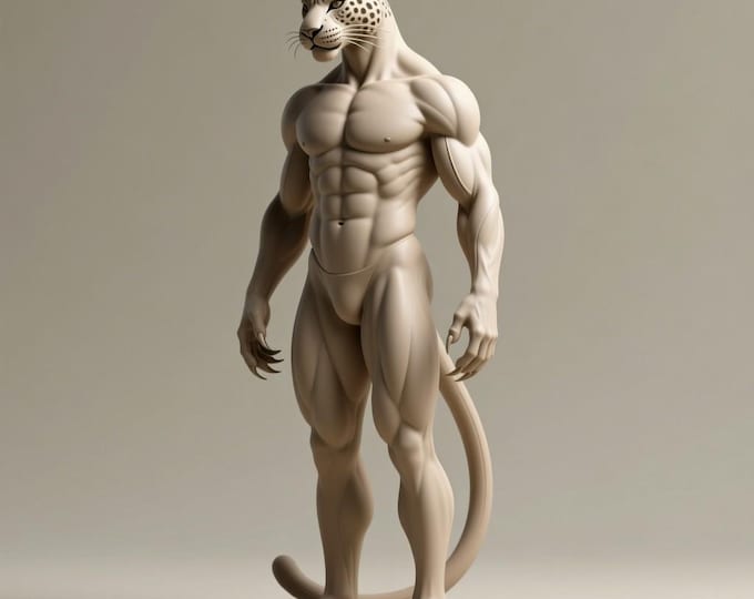 tiger form 3D Model STL file for 3D printing