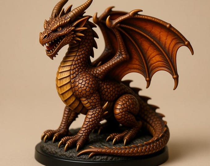 Detailed Dragon 3D Model – High-Quality STL File
