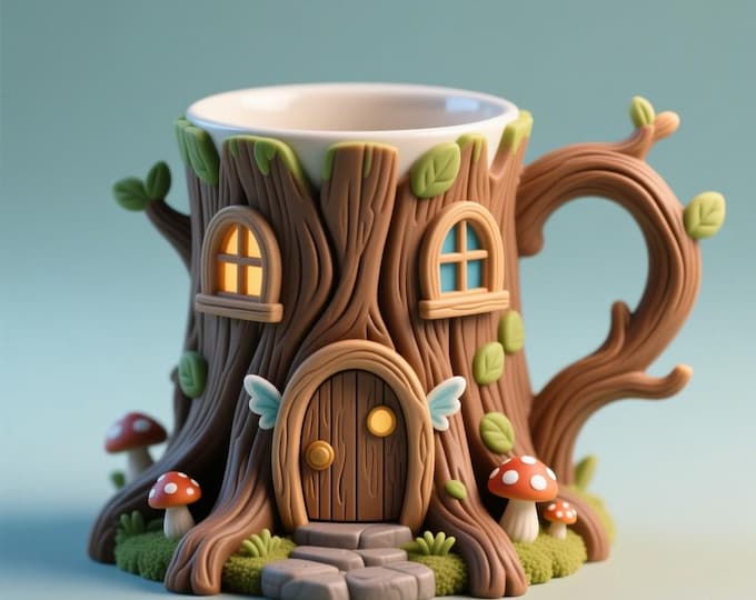 3D Model Billet Mug: High-Detail STL File for 3D Printing (Digital Download)