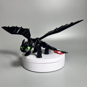 Flexi Toothless Dragon 3D Print – Articulated Movie Figure Toy