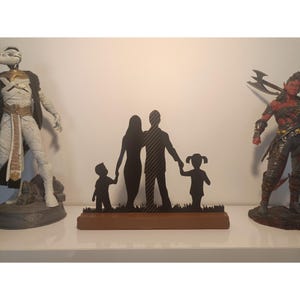 Hapy family dad mom children Home Office decoration Minimal Tabletop Decor, Shelf Decor Accents