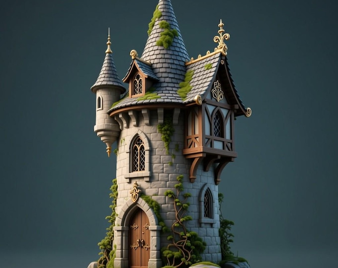 tower home Bust 3D Model STL file for 3D printing