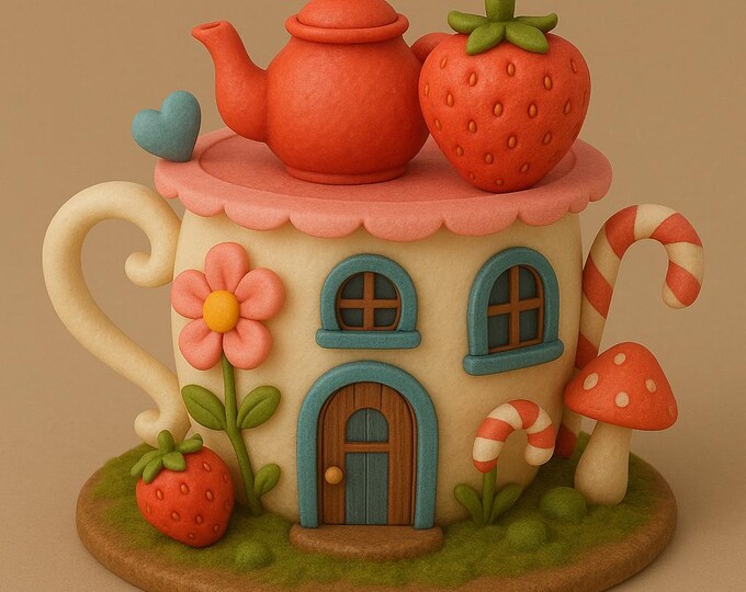 Cup House 3D Model – Detailed STL File for 3D Printers