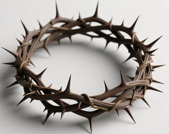 3D-utskrivbar törnekrona: Religiös, gotisk cosplay STL (digital nedladdning)