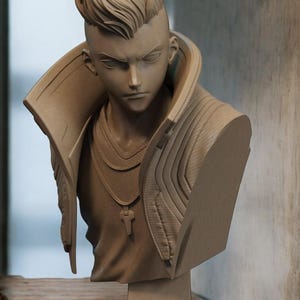 Unpainted SLA Hight Quality Resin david bust  – Paintable 3D Printed Figure – DIY Model Kit for Collectors & Hobbyists