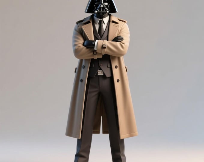 Stylized Dark Warrior STL File | 3D Printable Figurine Model | Digital Collectible for Printing