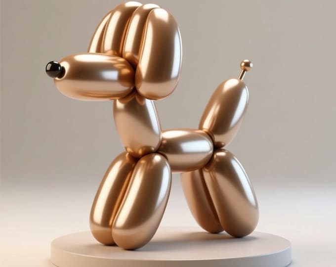 Balloon Dog STL File: Modern 3D Print Model (Digital File)