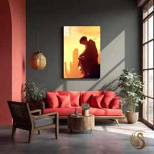 Anime Metal Poster: Levi-Inspired Warrior Wall Art