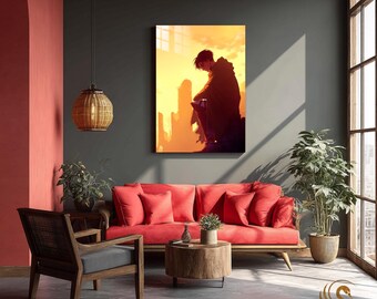 Anime Metal Poster & Anime Metal Wall Art –Neon Otaku Room Decor, Manga Gift, Aesthetic Anime Bedroom, Wall Art Poster, Collector's Edition