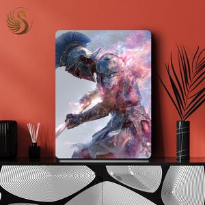 Anime Metal Poster: Minimalist Manga Metal Wall Art