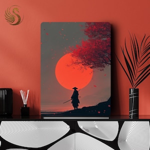 Anime Metal Poster: Minimalist Manga Metal Wall Art