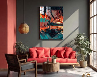 Anime Metal Poster & Anime Metal Wall Art –Neon Otaku Room Decor, Manga Gift, Aesthetic Anime Bedroom, Wall Art Poster, Collector's Edition