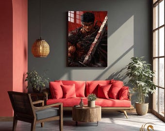 Anime Metal Poster & Anime Metal Wall Art –Neon Otaku Room Decor, Manga Gift, Aesthetic Anime Bedroom, Wall Art Poster, Collector's Edition