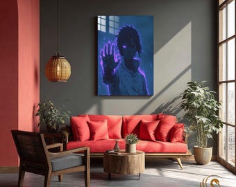 Anime Metal Poster & Anime Metal Wall Art –Neon Otaku Room Decor, Manga Gift, Aesthetic Anime Bedroom, Wall Art Poster, Collector's Edition