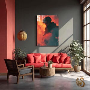 Anime Metal Poster: Levi-Inspired Warrior Wall Art