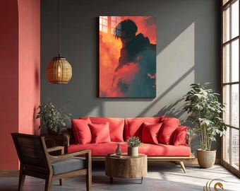 Anime Metal Poster & Anime Metal Wall Art –Neon Otaku Room Decor, Manga Gift, Aesthetic Anime Bedroom, Wall Art Poster, Collector's Edition