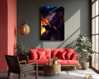 Anime Metal Poster & Anime Metal Wall Art –Neon Otaku Room Decor, Manga Gift, Aesthetic Anime Bedroom, Wall Art Poster, Collector's Edition