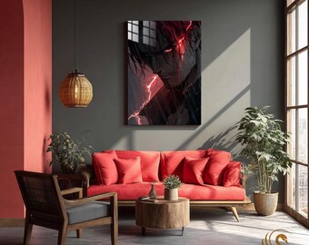 Anime Metal Poster & Anime Metal Wall Art –Neon Otaku Room Decor, Manga Gift, Aesthetic Anime Bedroom, Wall Art Poster, Collector's Edition