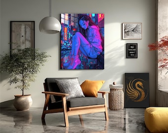 Anime Metal Wall Art | Japanese Style Poster | Collector's Edition Wall Art, Gift for Anime Lovers | Conceptual Metal Wall Art, by Lora Loom