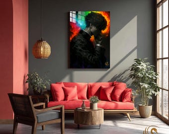 Anime Metal Poster & Anime Metal Wall Art –Neon Otaku Room Decor, Manga Gift, Aesthetic Anime Bedroom, Wall Art Poster, Collector's Edition