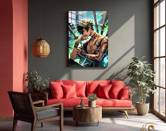 Anime Metal Poster & Anime Metal Wall Art –Neon Otaku Room Decor, Manga Gift, Aesthetic Anime Bedroom, Wall Art Poster, Collector's Edition