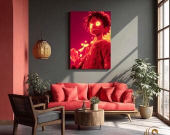 Anime Metal Poster & Anime Metal Wall Art –Neon Otaku Room Decor, Manga Gift, Aesthetic Anime Bedroom, Wall Art Poster, Collector's Edition