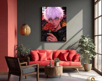 Anime Metal Poster & Anime Metal Wall Art –Neon Otaku Room Decor, Manga Gift, Aesthetic Anime Bedroom, Wall Art Poster, Collector's Edition