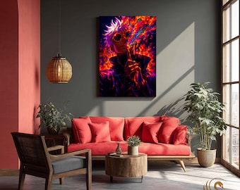Anime Metal Poster & Anime Metal Wall Art –Neon Otaku Room Decor, Manga Gift, Aesthetic Anime Bedroom, Wall Art Poster, Collector's Edition
