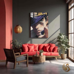 Anime Metal Wall Art: 4K Manga Poster, Otaku Room Decor
