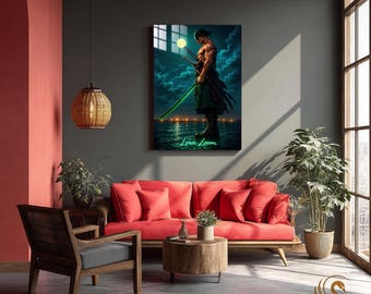 Anime Metal Poster & Anime Metal Wall Art –Neon Otaku Room Decor, Manga Gift, Aesthetic Anime Bedroom, Wall Art Poster, Collector's Edition