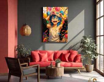Anime Metal Poster & Anime Metal Wall Art –Neon Otaku Room Decor, Manga Gift, Aesthetic Anime Bedroom, Wall Art Poster, Collector's Edition