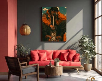 Anime Metal Poster & Anime Metal Wall Art –Neon Otaku Room Decor, Manga Gift, Aesthetic Anime Bedroom, Wall Art Poster, Collector's Edition