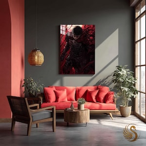 Berserk Anime Metal Wall Art: Manga Otaku Room Decor