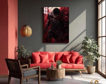 Anime Metal Poster & Anime Metal Wall Art –Neon Otaku Room Decor, Manga Gift, Aesthetic Anime Bedroom, Wall Art Poster, Collector's Edition