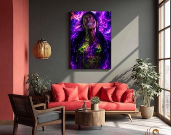 Anime Metal Poster & Anime Metal Wall Art –Neon Otaku Room Decor, Manga Gift, Aesthetic Anime Bedroom, Wall Art Poster, Collector's Edition
