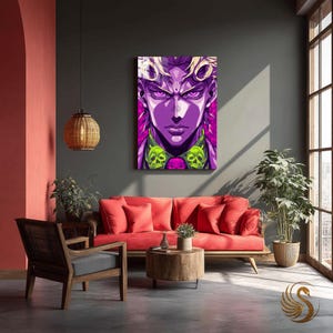 Anime Metal Wall Art: 4K Manga Poster, Otaku Room Decor