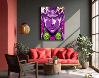 Anime Metal Poster & Anime Metal Wall Art –Neon Otaku Room Decor, Manga Gift, Aesthetic Anime Bedroom, Wall Art Poster, Collector's Edition