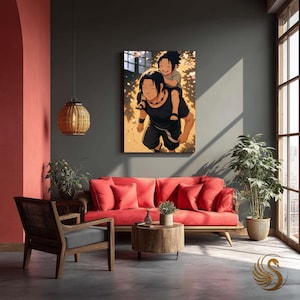 Anime Metal Poster: Itachi & Sasuke - Manga Wall Art