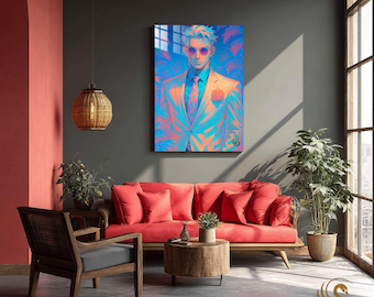 Anime Metal Poster & Anime Metal Wall Art –Neon Otaku Room Decor, Manga Gift, Aesthetic Anime Bedroom, Wall Art Poster, Collector's Edition