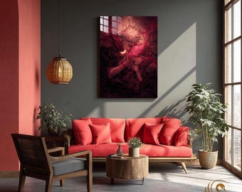 Anime Metal Poster & Anime Metal Wall Art –Neon Otaku Room Decor, Manga Gift, Aesthetic Anime Bedroom, Wall Art Poster, Collector's Edition