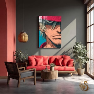 Anime Metal Wall Art: 4K Manga Poster, Otaku Room Decor