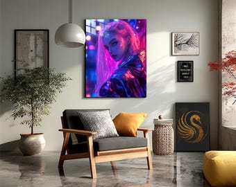 Anime Metal Wall Art | Japanese Style Poster | Collector's Edition Wall Art, Gift for Anime Lovers | Conceptual Metal Wall Art, by Lora Loom