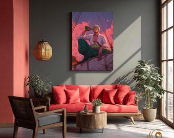 Anime Metal Poster & Anime Metal Wall Art –Neon Otaku Room Decor, Manga Gift, Aesthetic Anime Bedroom, Wall Art Poster, Collector's Edition