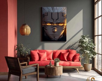 Anime Metal Poster & Anime Metal Wall Art –Neon Otaku Room Decor, Manga Gift, Aesthetic Anime Bedroom, Wall Art Poster, Collector's Edition