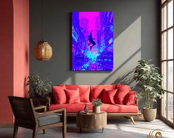 Anime Metal Poster & Anime Metal Wall Art –Neon Otaku Room Decor, Manga Gift, Aesthetic Anime Bedroom, Wall Art Poster, Collector's Edition