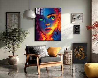 Anime Metal Wall Art | Japanese Style Poster | Collector's Edition Wall Art, Gift for Anime Lovers | Conceptual Metal Wall Art, by Lora Loom