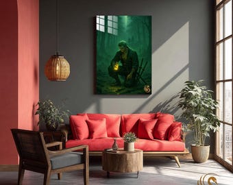 Anime Metal Poster & Anime Metal Wall Art –Neon Otaku Room Decor, Manga Gift, Aesthetic Anime Bedroom, Wall Art Poster, Collector's Edition