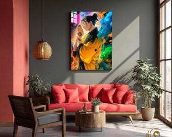 Anime Metal Poster & Anime Metal Wall Art –Neon Otaku Room Decor, Manga Gift, Aesthetic Anime Bedroom, Wall Art Poster, Collector's Edition