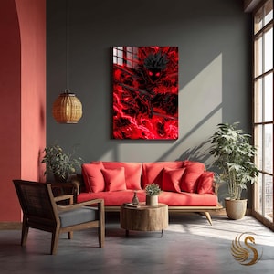 Anime Metal Wall Art: 4K Manga Poster, Otaku Room Decor